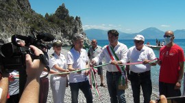 Riaperta a Scario la spiaggia della Resima e siglato il Protocollo d'Intesa per la salvaguardia e la sicurezza dell'AMP
