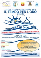 Presso il Parco Marinella, il campo boe della Lega Navale e il parco avventura di Rofrano, la prima edizione del progetto Summer in Blue, aperto ai bambini autistici dai 6 ai 17 anni