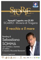 Sebastiano Somma a Scario con il Vecchio e il mare. Annullato l'evento di stasera al Cenobio basiliano con Wanda Marasco
