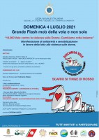 Scario si tinge di rosso contro la violenza di genere